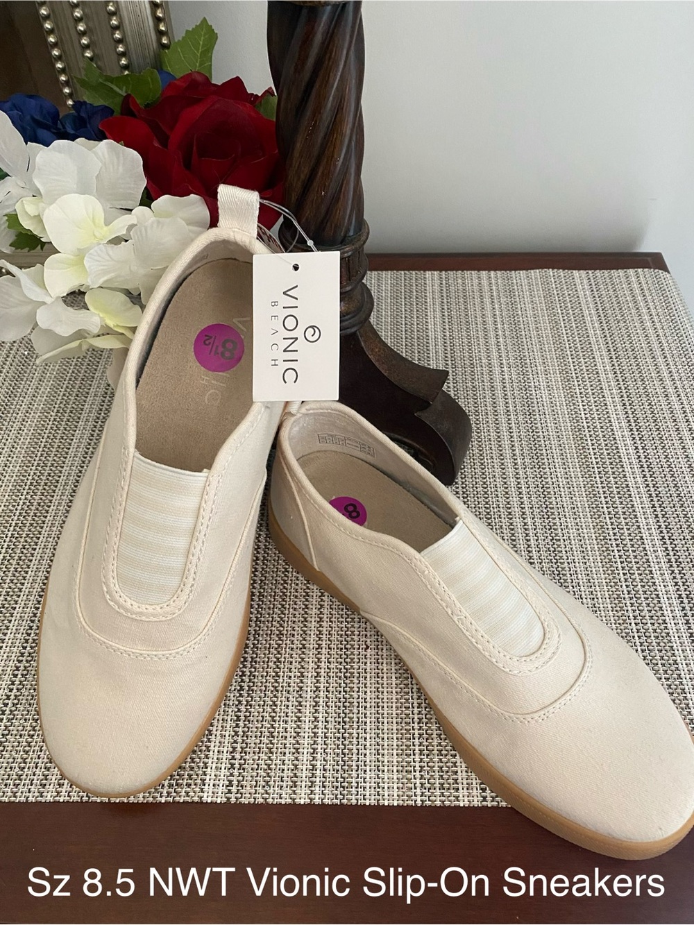Vionic Cream Slip-On Women's Sneakers